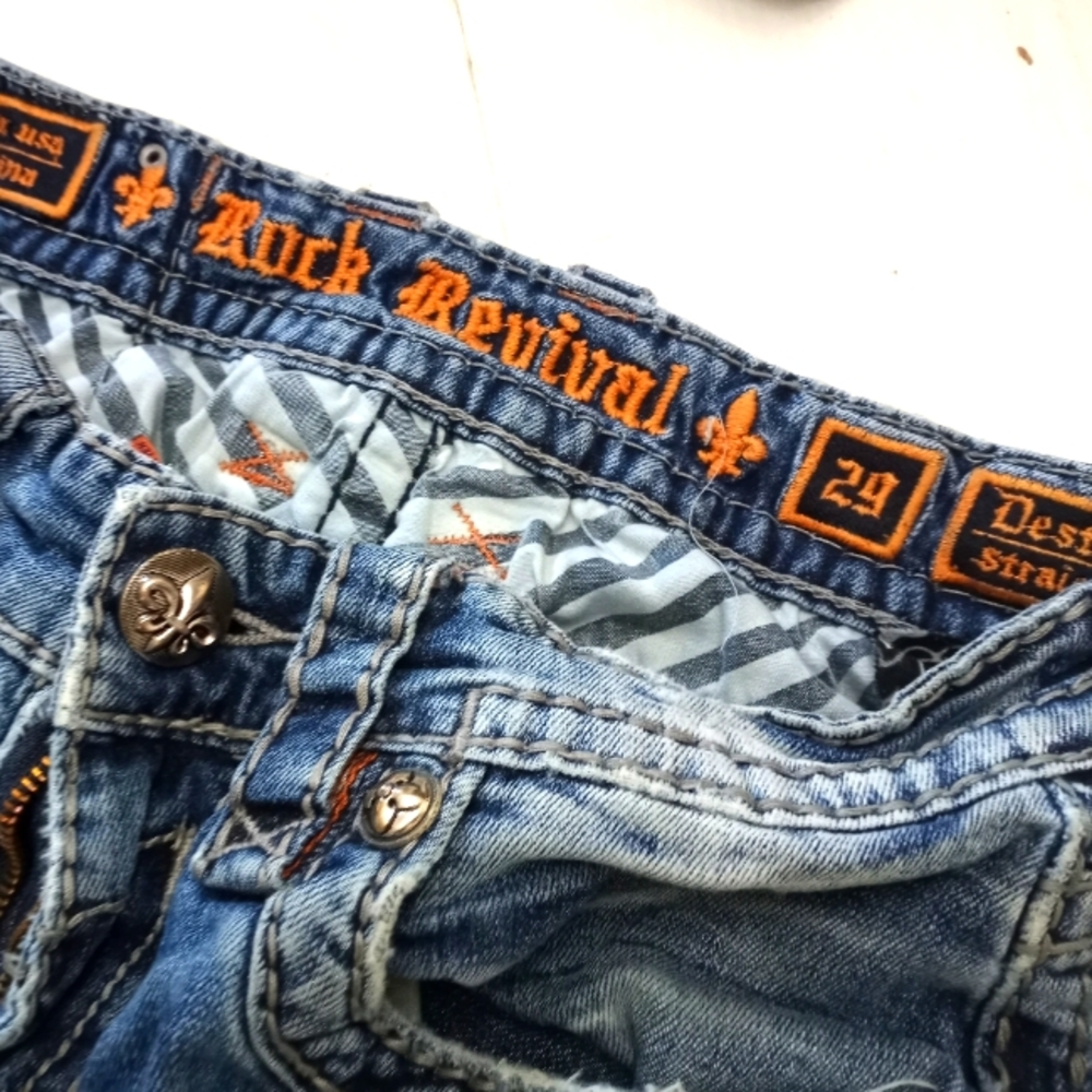 Rock Revival Men's Straight Jeans 29W